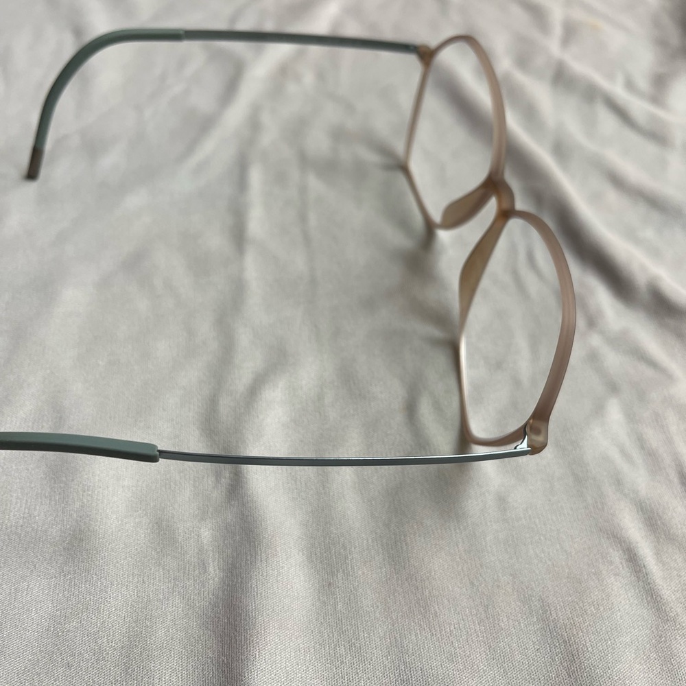 Silhouette Glasses with Brown and Blue Accents - Picture 5 of 5
